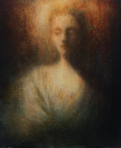 Maya Kulenovic: BLITHE, 2018, oil on canvas, 35" x 28" (89cm x 71cm)
