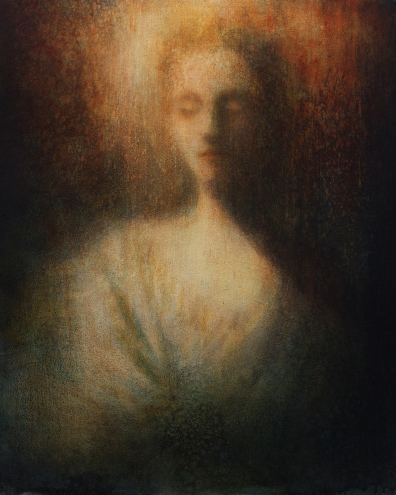 Maya Kulenovic: BLITHE, 2018. Oil on canvas, 'Faces' series