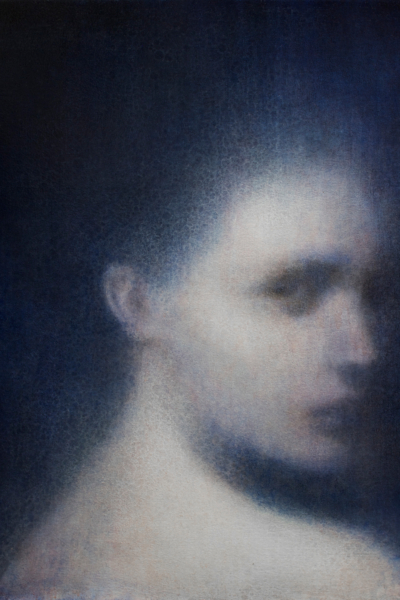 Maya Kulenovic: EIDOLON 2015-16, oil on canvas, 32" x 27" (81cm x 69cm), 'Faces' Series.