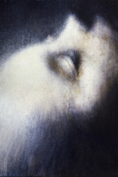 Maya Kulenovic: OPIATE, 2011- 2012, oil on canvas, 36" x 36" (91.5cm x 91.5cm). 'Faces' Series.