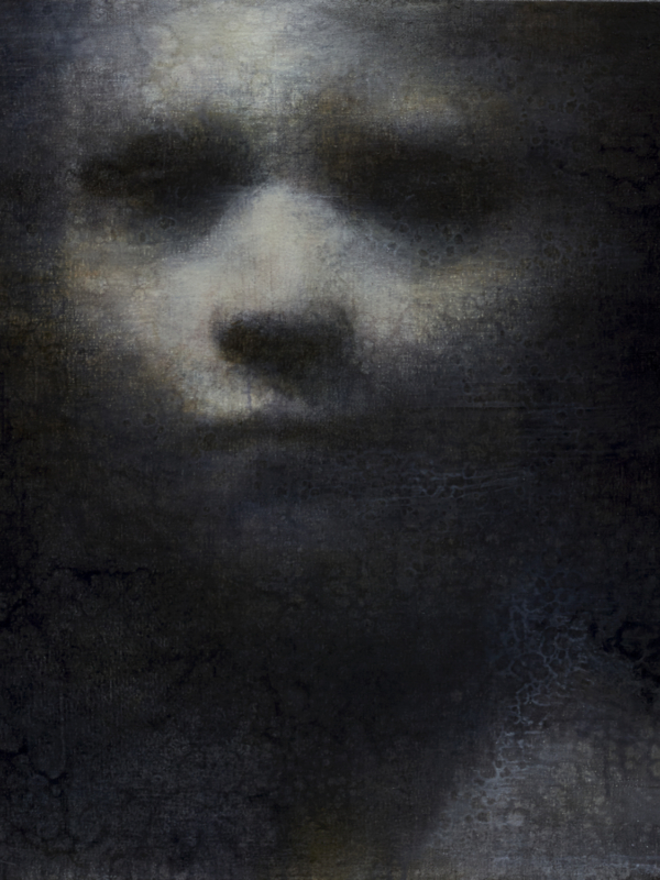 Maya Kulenovic: RUMOUR, 2011, oil on canvas, 25" x 23" (63.5cm x 58.5cm). 'Faces' Series.