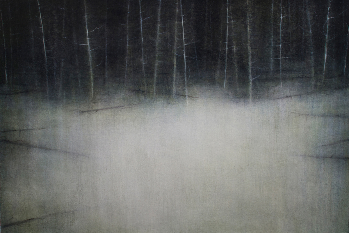 Maya Kulenovic: WOLF 2015-16, oil on canvas, 31" x 41" (79cm x 104cm)
